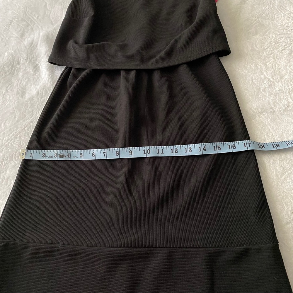 NWT Vintage Style Little Black Dress Crop Top LBD Small - Picture 3 of 8
